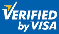 Verified by Visa Logo - Blue Background